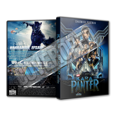 Kara Panter - Black Panther 2018 V1 Türkçe Dvd Cover Tasarımı